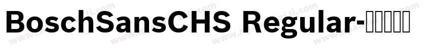 BoschSansCHS Regular字体转换